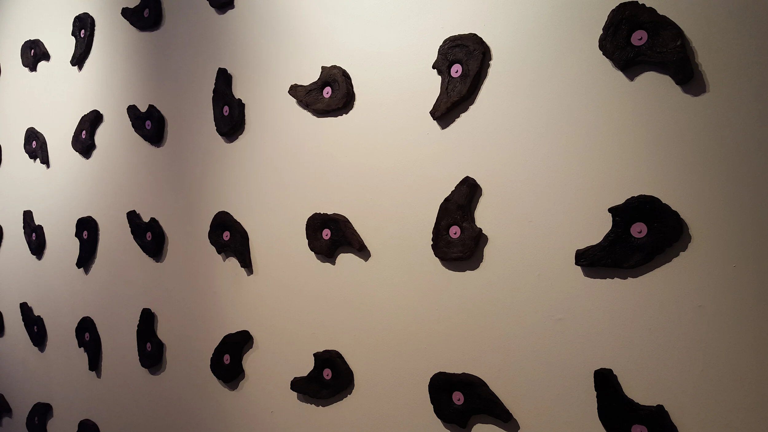   Brood  Cast foam, hardware, paper, paint  Dimensions variable  2016    