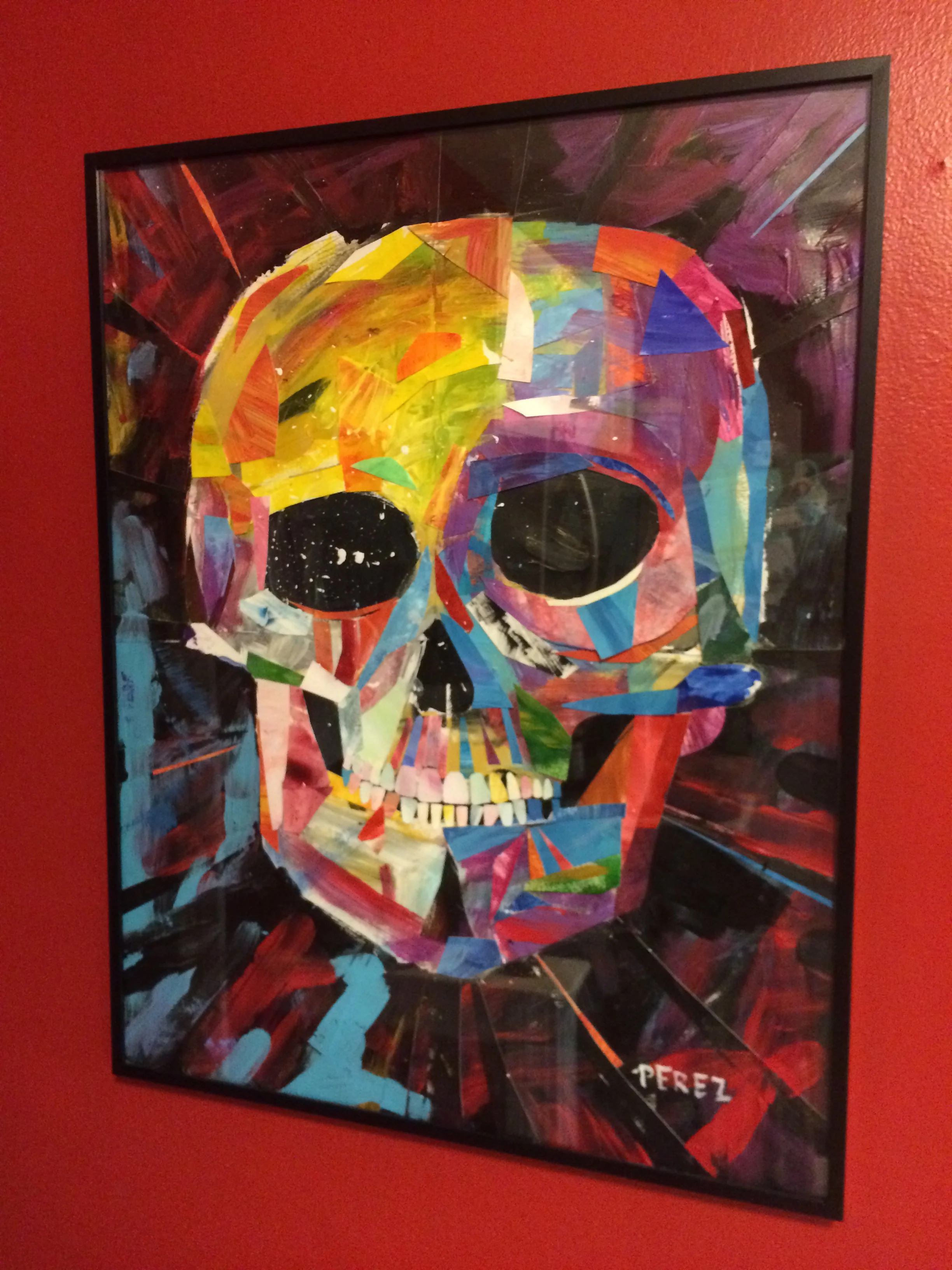 Skull in frame, Andy Perez