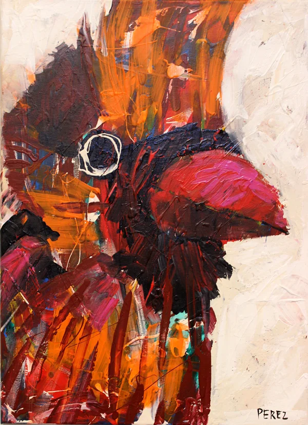 Cardinal Bird painting by Andy Perez. Louisville Cardinal.