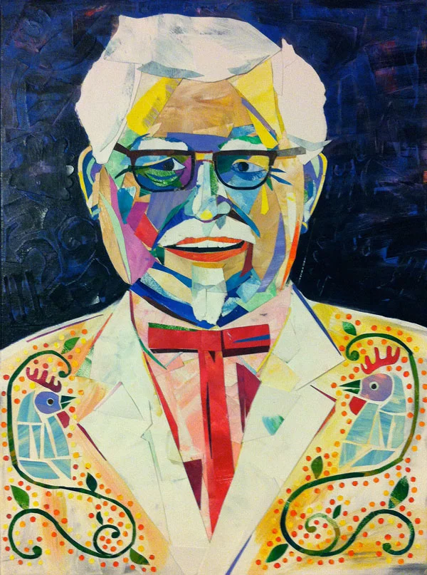 Colonel Sanders Collage by Andy Perez
