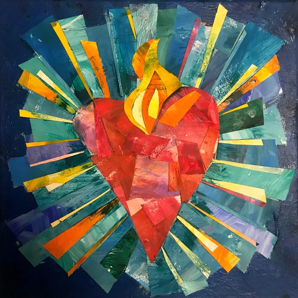 Blue Sacred Heart