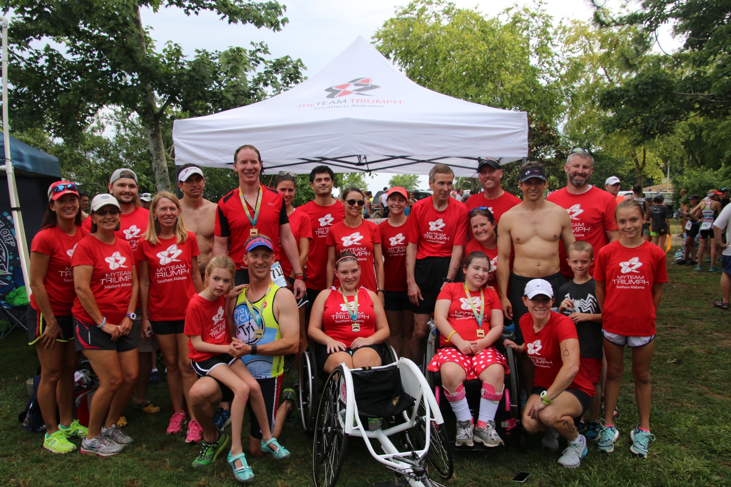 We were thrilled to have myTeam Triumph: Southern Alabama race in the Grandman again this year, with 3 teams participating! 