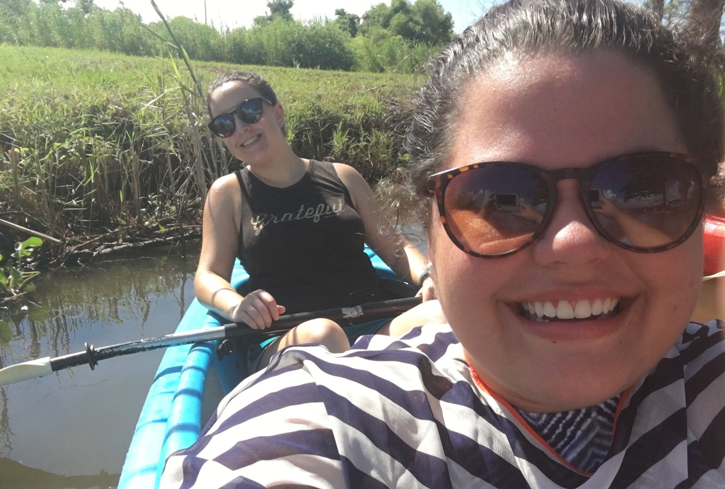 Sara and I put our selfie skills to the test on our first paddling trip to Whiskey Ditch in the Delta. 