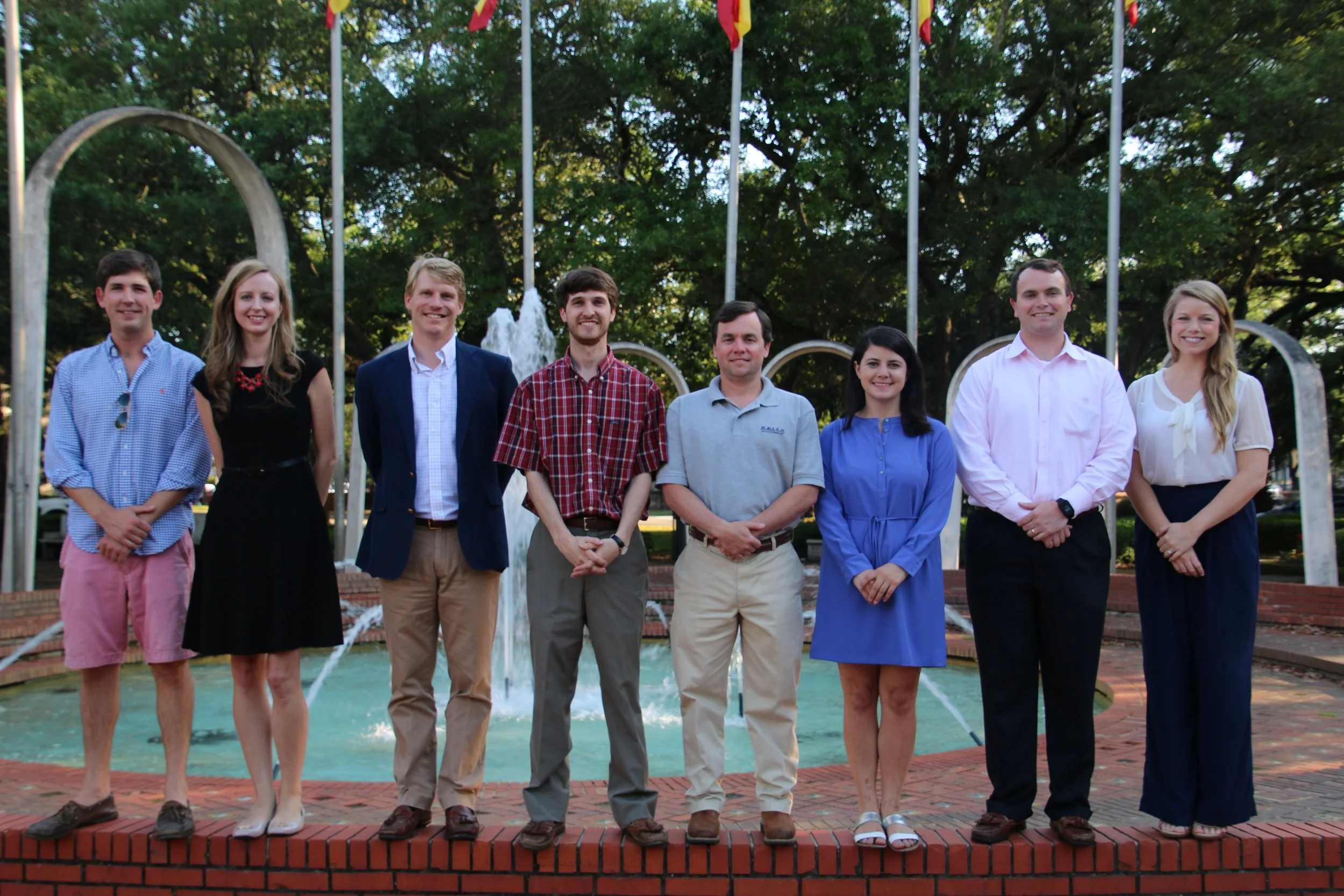 Pictured above: Members of the Young Advisory Council Leadership Committee. (L to R): John Cutts, Ashley Robinson, Sumpter McGowin, Breck Pappas, Brent Keith, Laura Byrne, Jep Hill, and Elizabeth Maynard. 