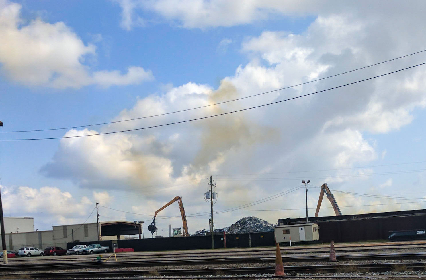 Particulate Matter from a metal recycling facility is emitted near the Port of Mobile.