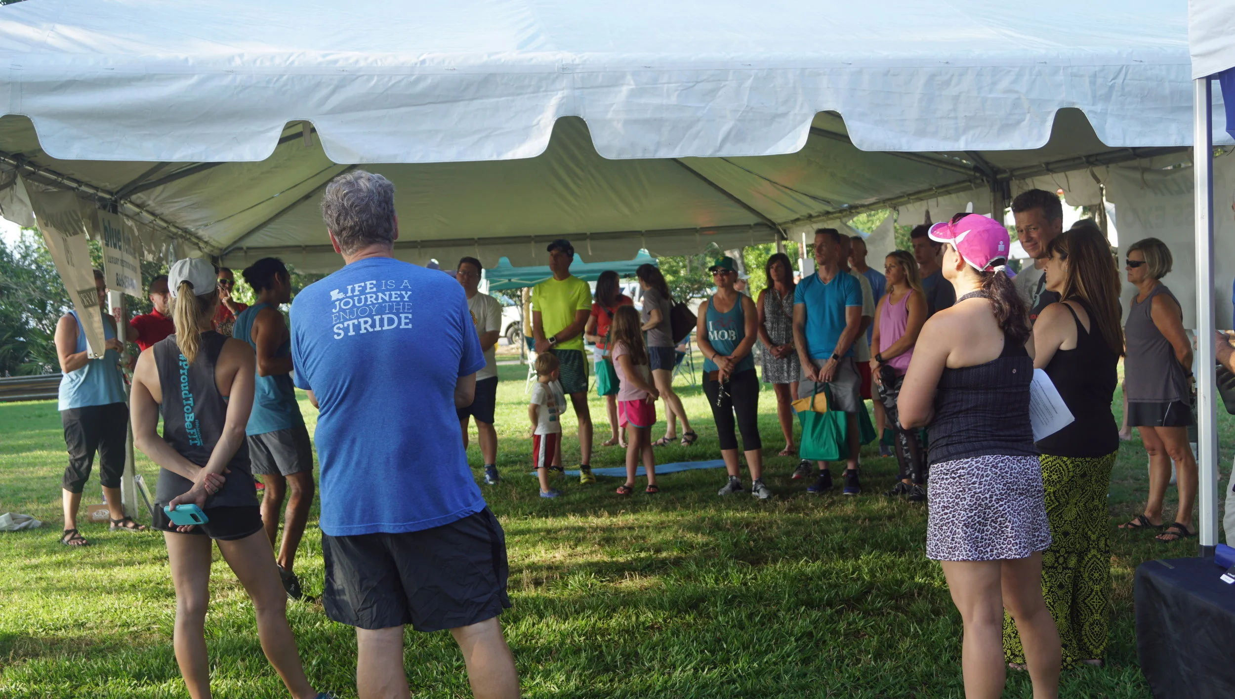 To prepare our racers for the big day, we held a First Timer's Training at the Expo.