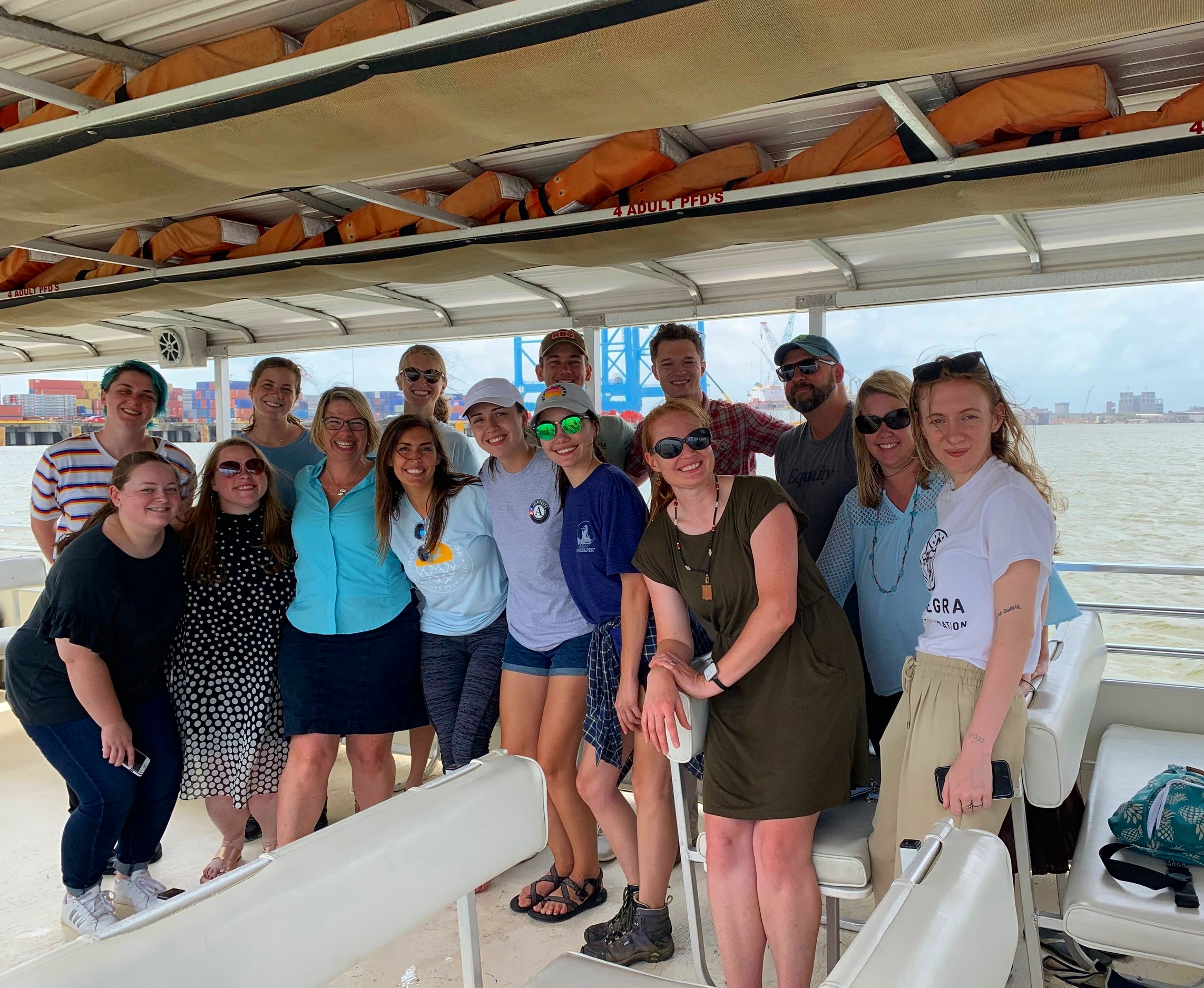 Baykeeper team enjoying a Friday trip on the bay!
