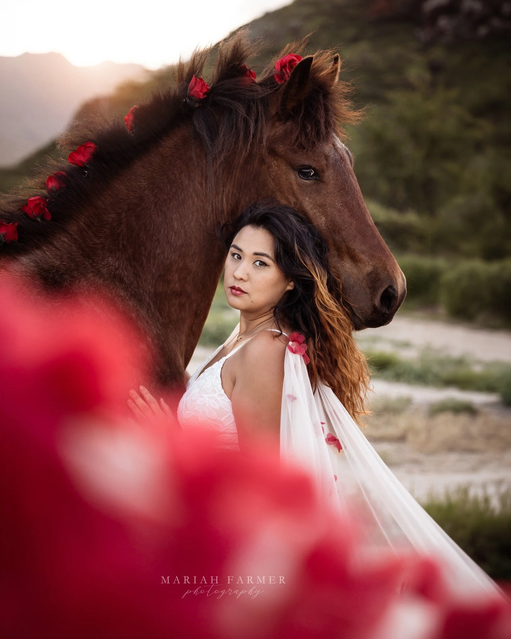 You don&rsquo;t really need a reason to put flowers in your horse&rsquo;s mane and wear a pretty dress&hellip;but spring is the perfect excuse anyway.
.
mariahfarmerphotography.com | Timeless photos for those devoted to the horse.