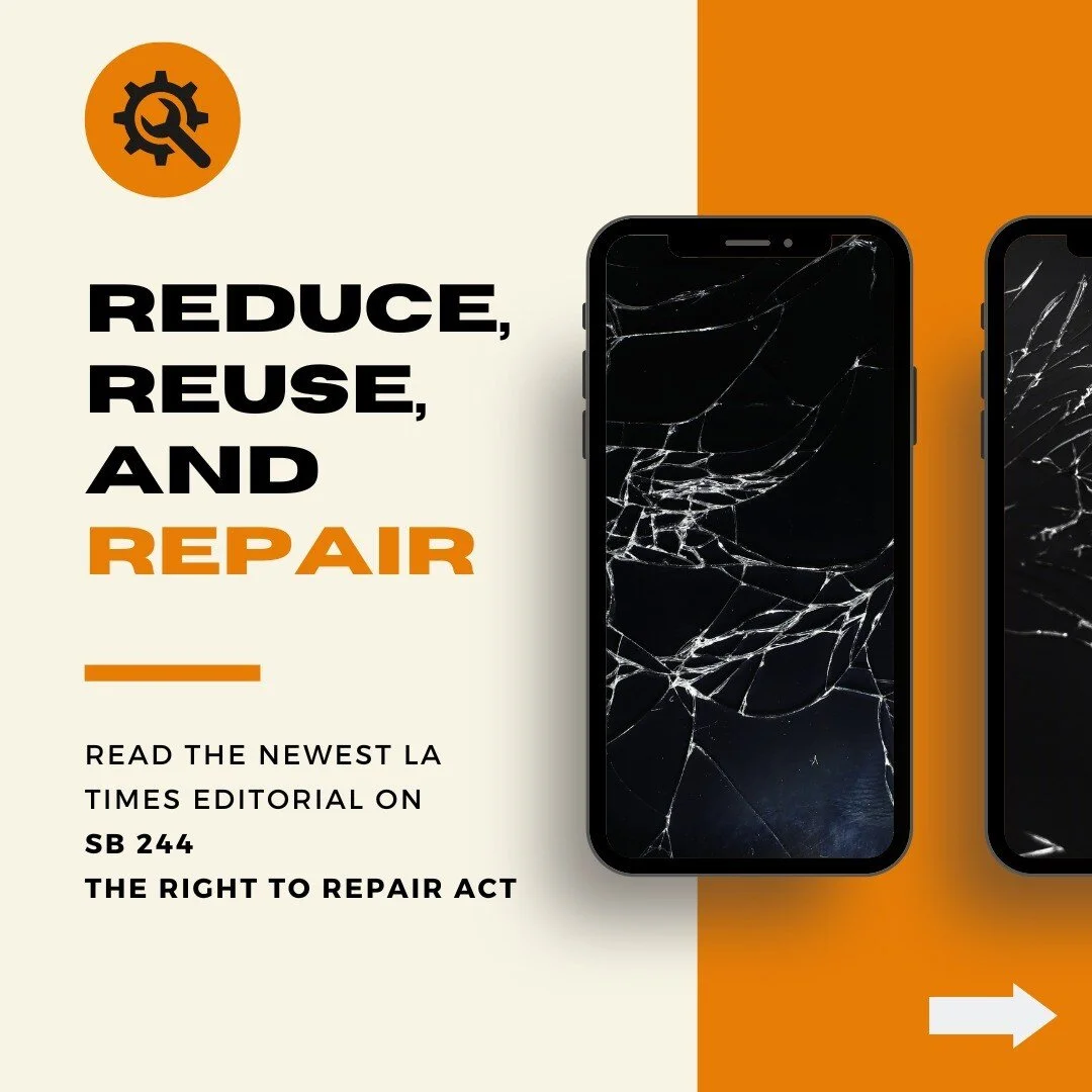 A must read from the @latimes!

Help pass SB 244 by sending a message to Sen. Portantino bit.ly/ActNowSB244 at the 🔗 in our bio

#RightToRepair #CALeg #SB244 #Repair