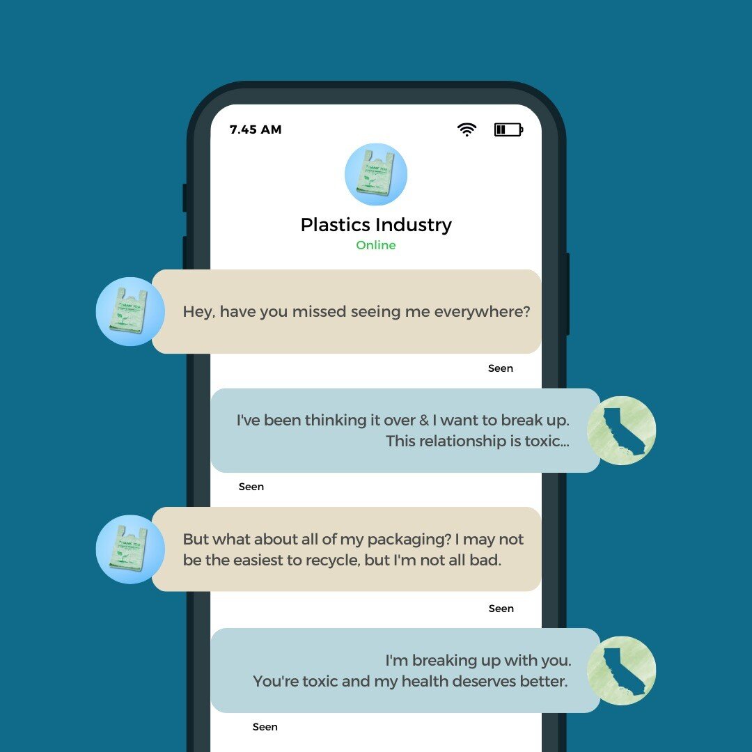 Let's end our ☠️toxic☠️ relationship with plastics that harm our health!

Click the 🔗 in our bio to send a message ✉️ to your legislator urging them to pass AB 1290! #SingleUsePlastics #EliminateProblematicPlastics #PlasticPollutes #BreakFreeFromPla