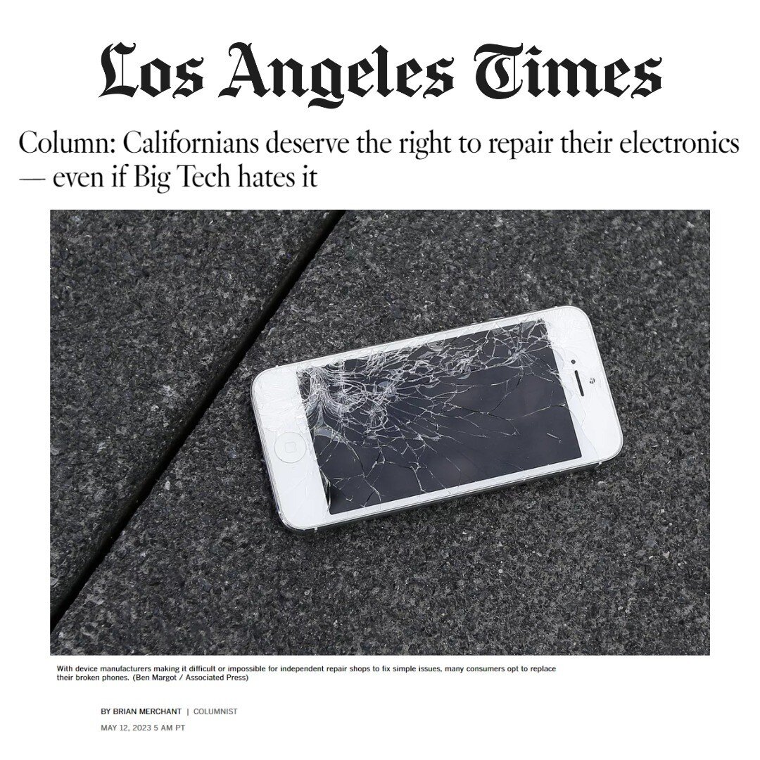 ⚙️ Take action now for SB 244 California's Right to Repair Act ⚙️

With Colorado passing #RightToRepair for farmers, this could be year. We need your help, send a message to urge @portantino to support SB 244 at the link in our bio! 

#RightToRepair 