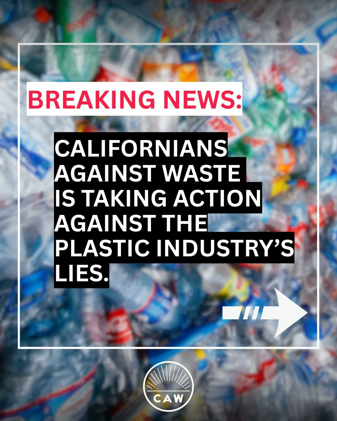WE'RE TAKING ACTION. The plastic industry has gotten away with false claims of recycled content for years. Read more at the link in our bio or here: https://tr.ee/XFo4JYFxmI