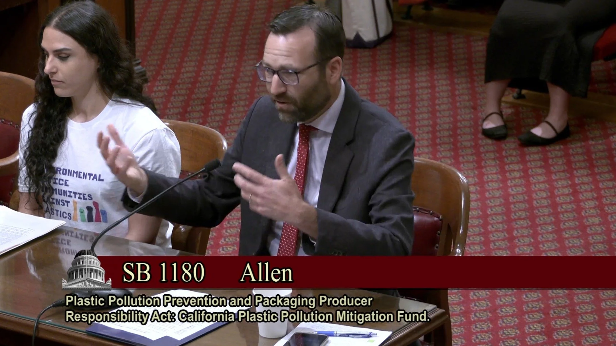 Congratulations to @senbenallen on the passage of AB 1180 in committee today! Way to go, Environmental Justice Coalition Against Plastic, @psr_la , &amp; @surfrider !