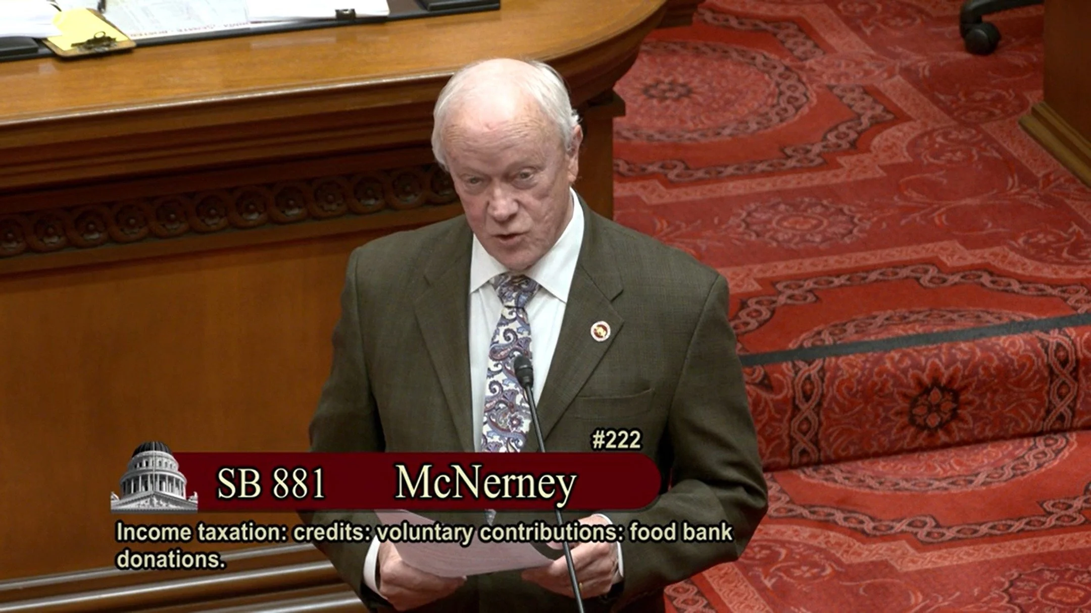 Great news: CAW-sponsored SB 881 (@senatormcnerney ) just passed the Senate! With food insecurity on the rise and cuts in Federal funding, it's more important than ever to support the Farm to Food Bank Tax Credit and the Emergency Food for Families t