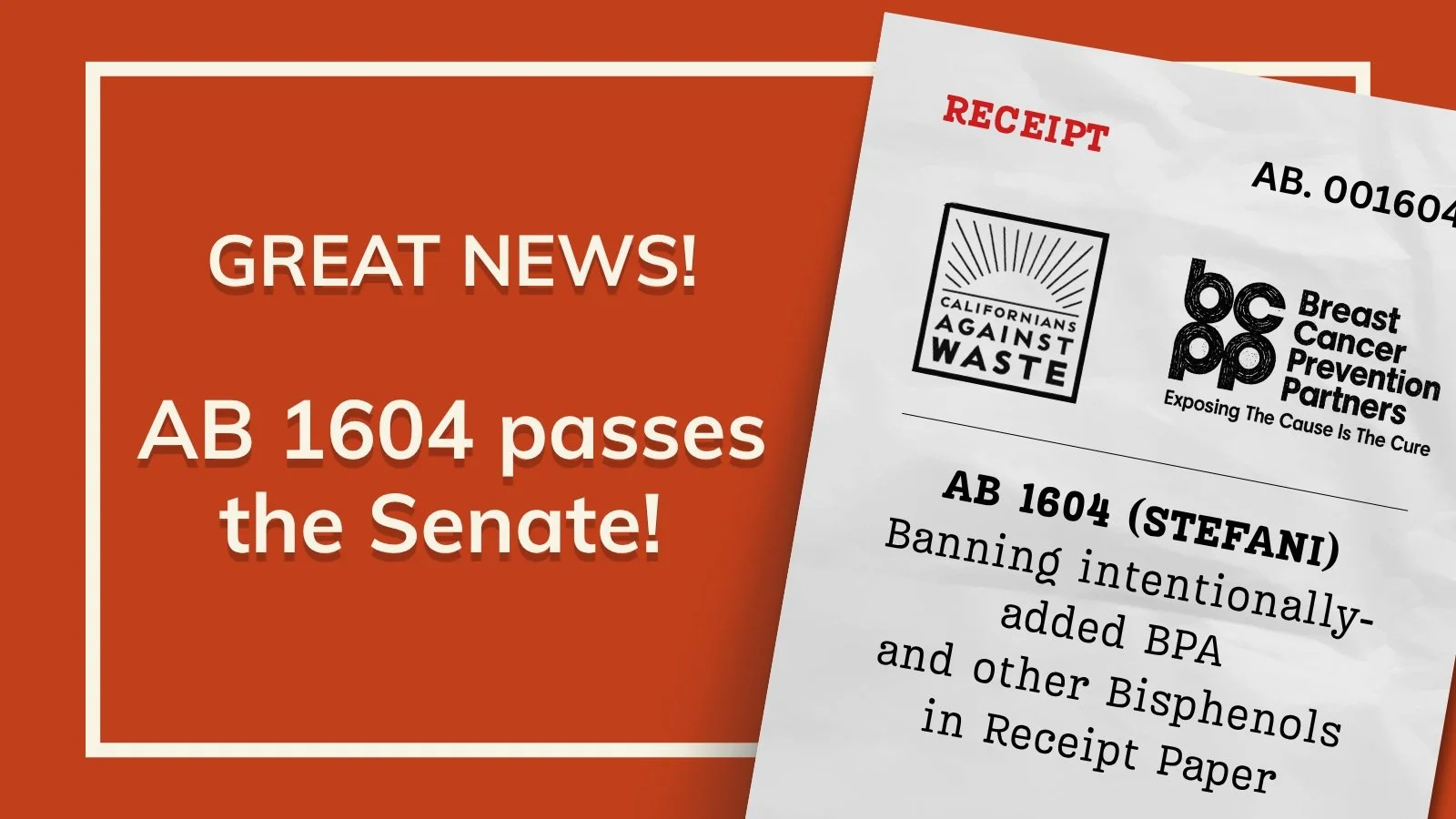 More great news! Our cosponsored bill AB 1604 ( @asmstefani ) made it past the Senate. Now it will be up for a concurrence vote in the Assembly.

Thank you @bcppartners for being an excellent cosponsor and thank you Assemblymember Stefani for your le