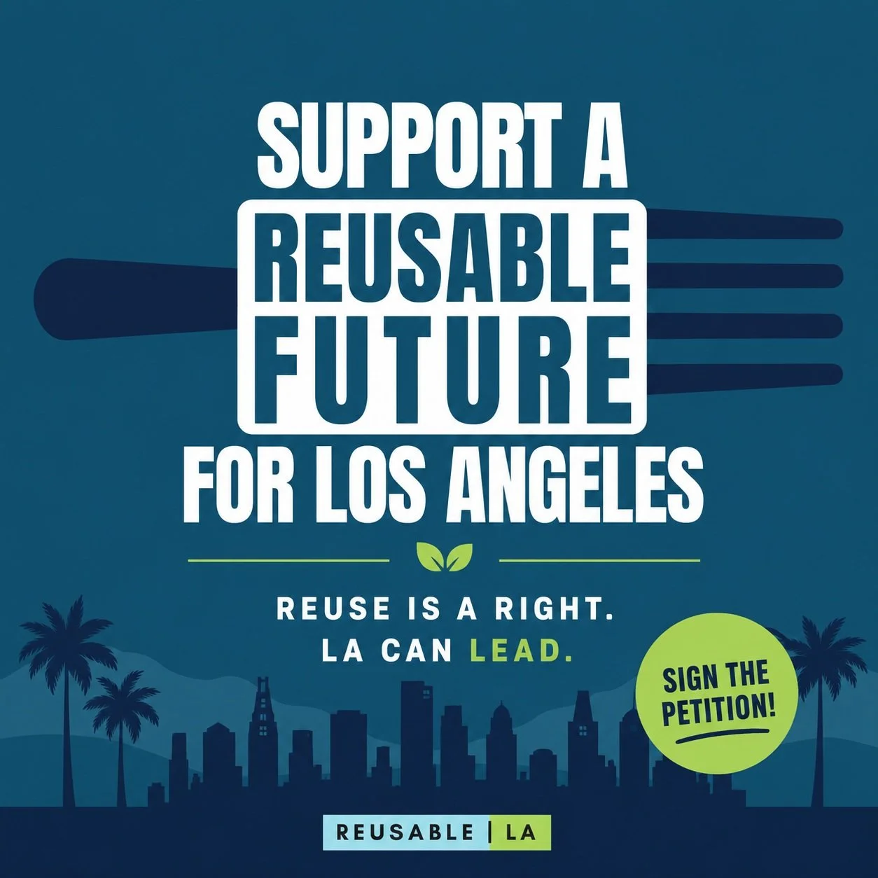 With the 2028 Olympic and Paralympic Games on the horizon, Los Angeles has a once-in-a-generation opportunity to show the world what's possible. LA can make reuse the norm at restaurants, stadiums, and venues across the city.

Add your name today and