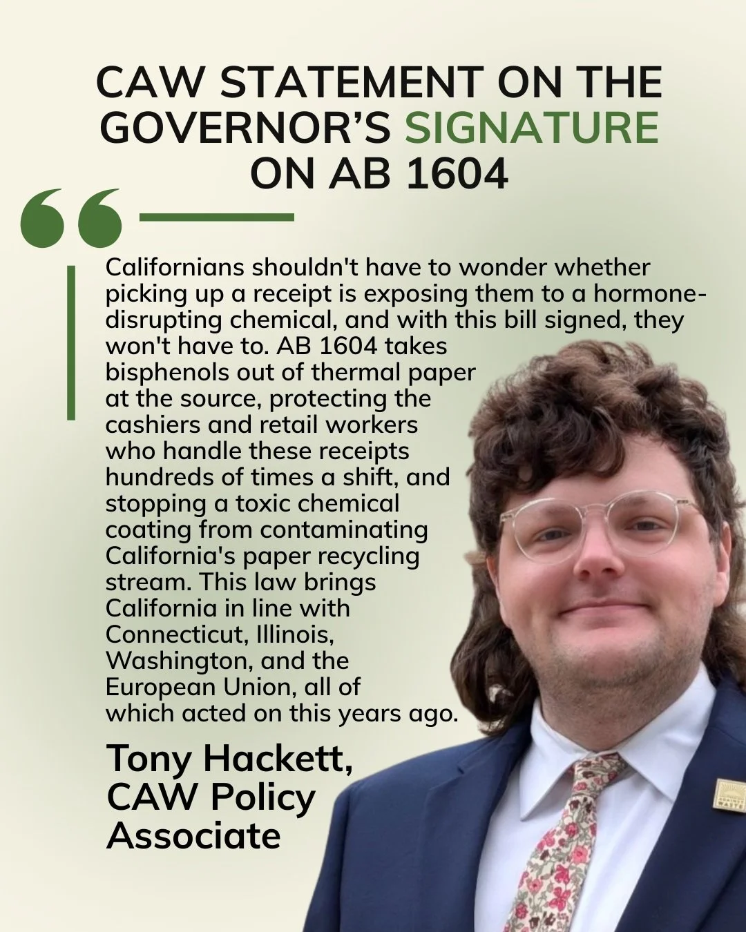 Our final sponsored bill, AB 1604 by @asmstefani was signed by the Governor!

Thank you Assemblymember for your leadership and @bcppartners for co-sponsoring this legislation with us.