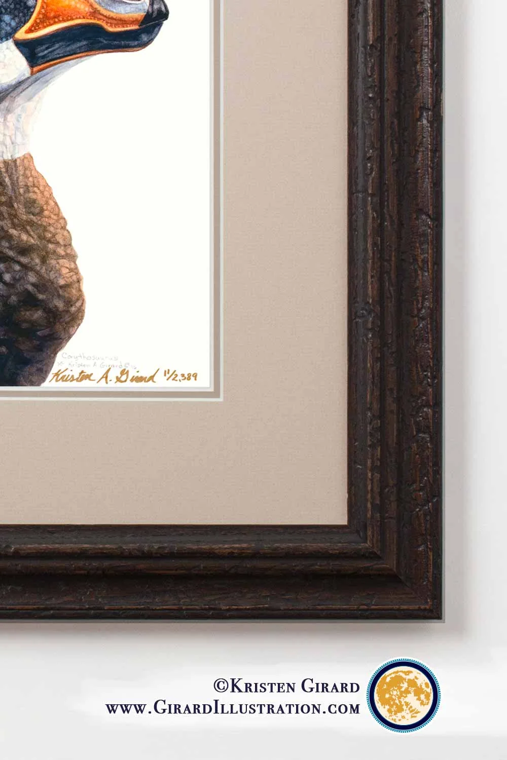 Paleo Art Decor - Corythosaurus casuarius - © Kristen Girard