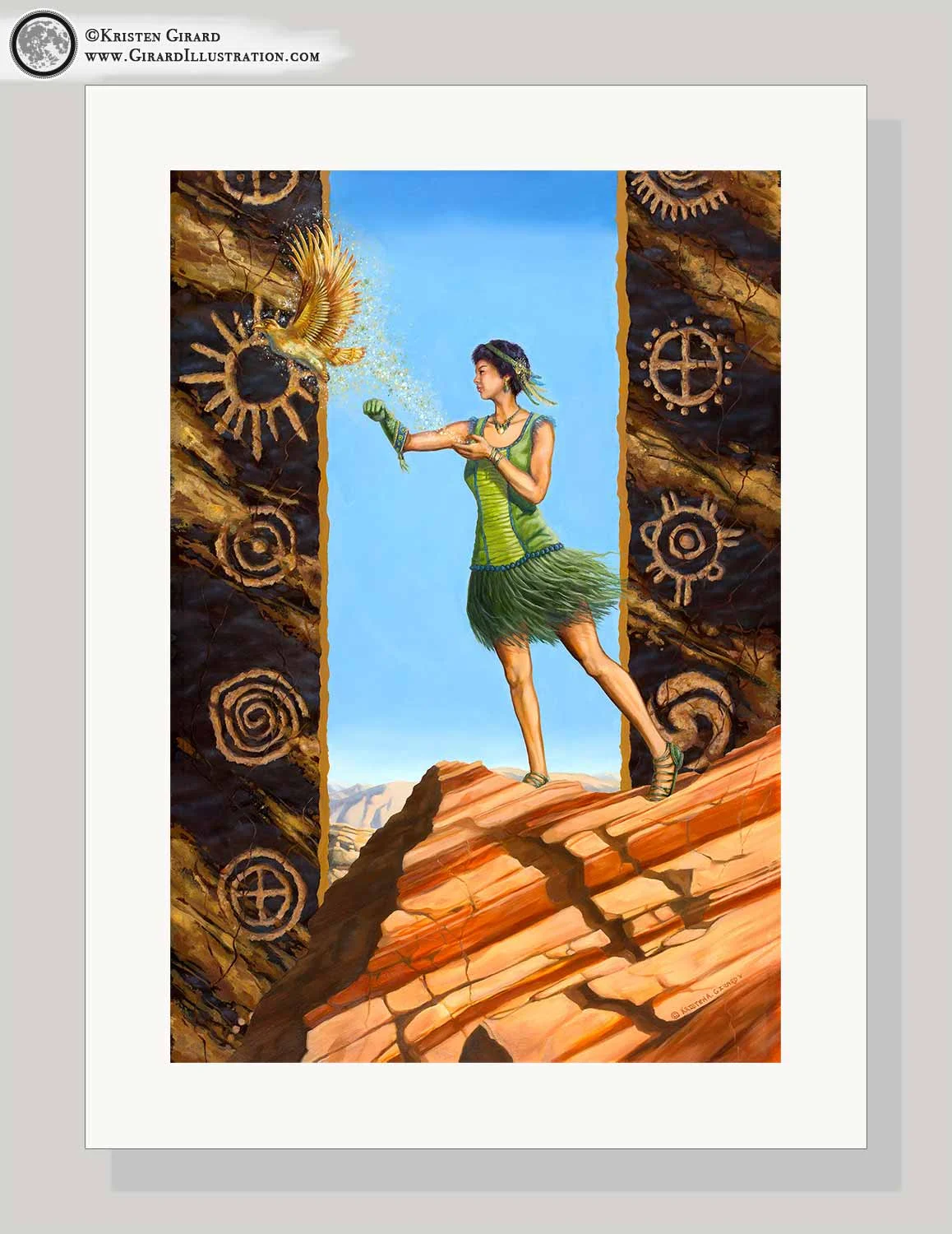 Strong Woman as Mother Earth Art Print