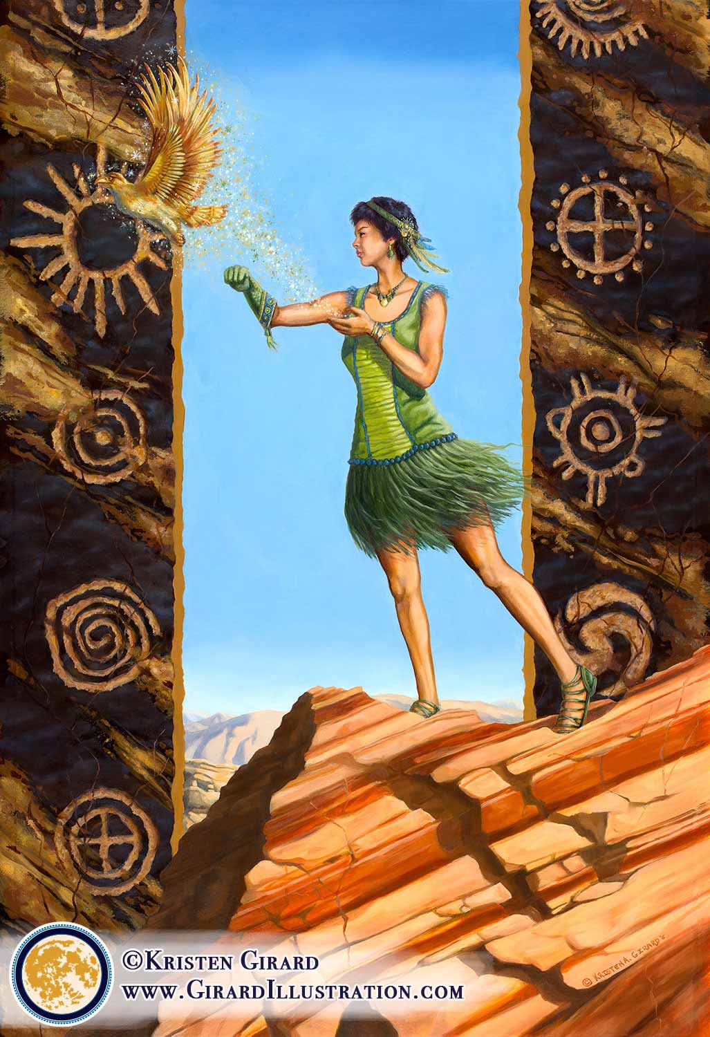 Earth Goddess Art Print on Canvas