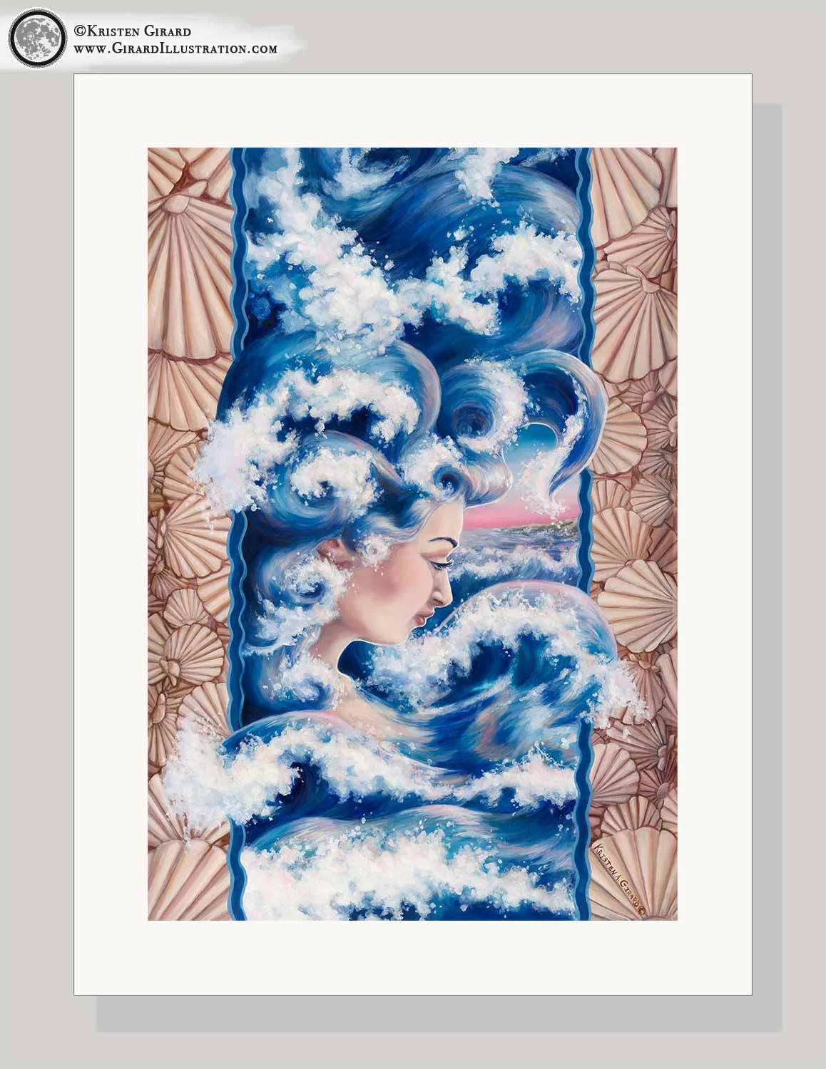 Ocean Goddess of Water Magic Art Print © Kristen Girard