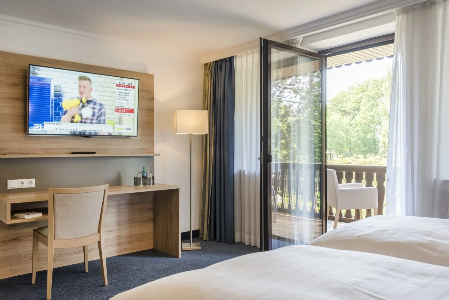Hotel Idingshof Bramsche - Junior Suite Balkon met uitzicht op de tuin