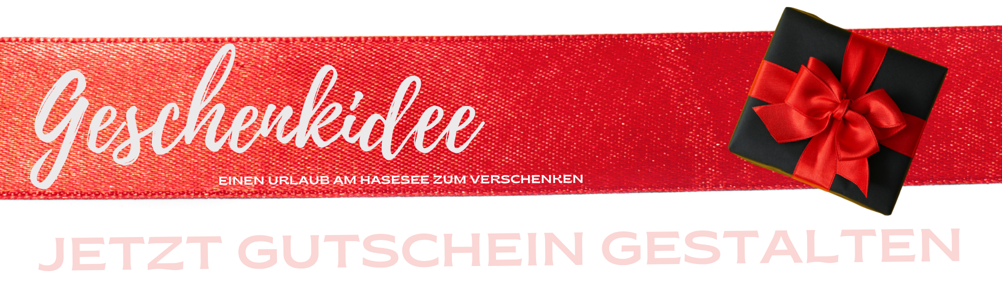 Geschenkidee - einen Urlaub am Hasesee zum verschenken. Jetzt Gutschein gestalten.