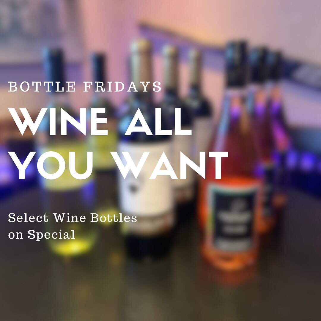 Our wine night has moved to Friday&rsquo;s 🍷

Grab a friend and join us tonight for discounted bottle of wines! 

*Selection varies by week*