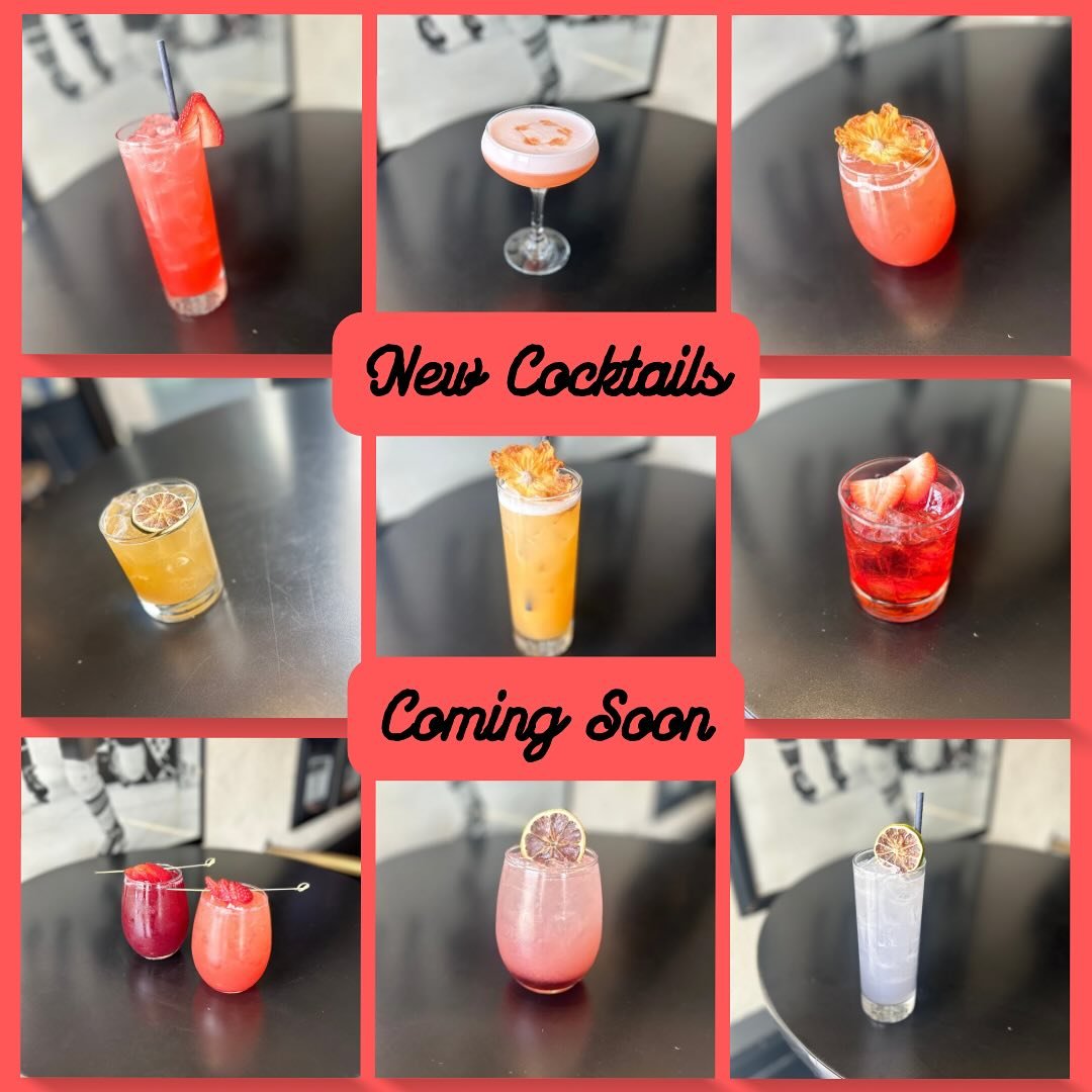 🍹 New Cocktails 🍹

We are working away on a new summer cocktail menu for you, just in time for patio season. We are very excited for you to try our delicious new concoctions - coming very soon!