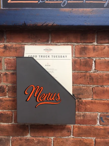Beer Garden Menu Holder