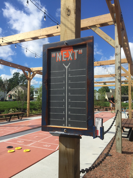 Shuffleboard Sign Up Board
