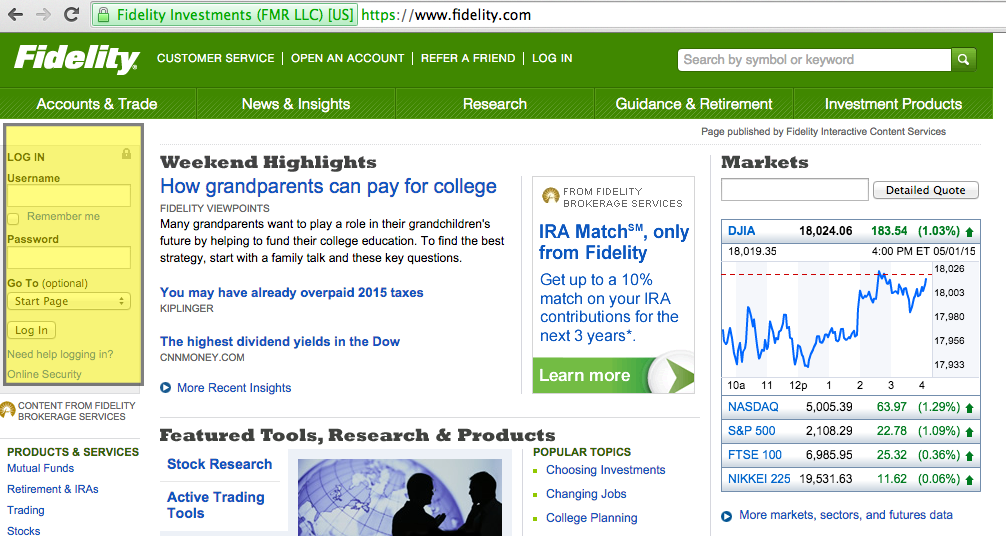 Fidelity Investments: Banking with a Fidelity Brokerage Account 