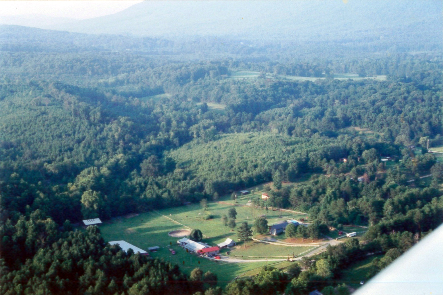 Arial view of Georgia Horseshoeing School. Photo taken by Ginger Casey.