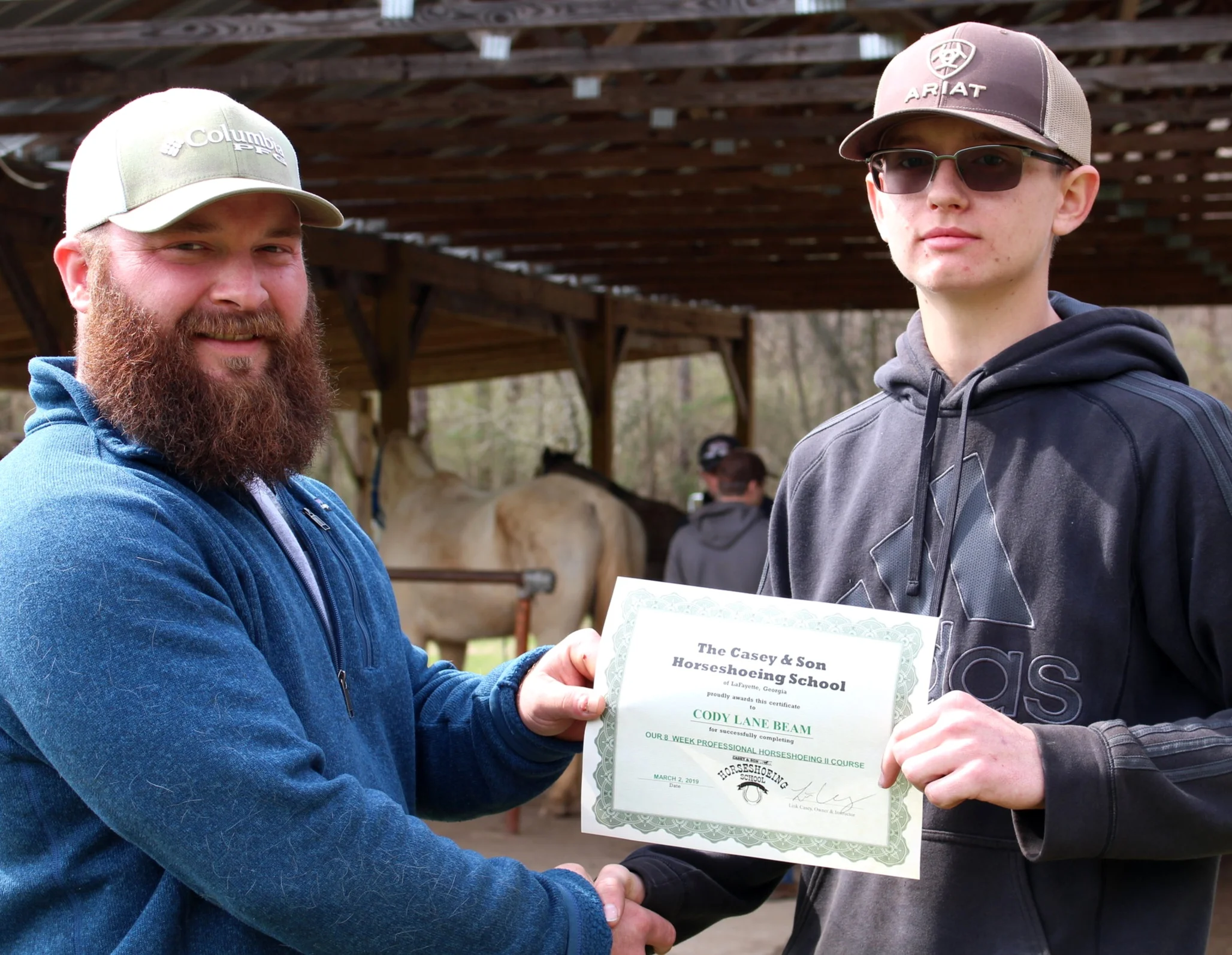Introducing New Farrier Cody Beam of Cherryville, North Carolina!