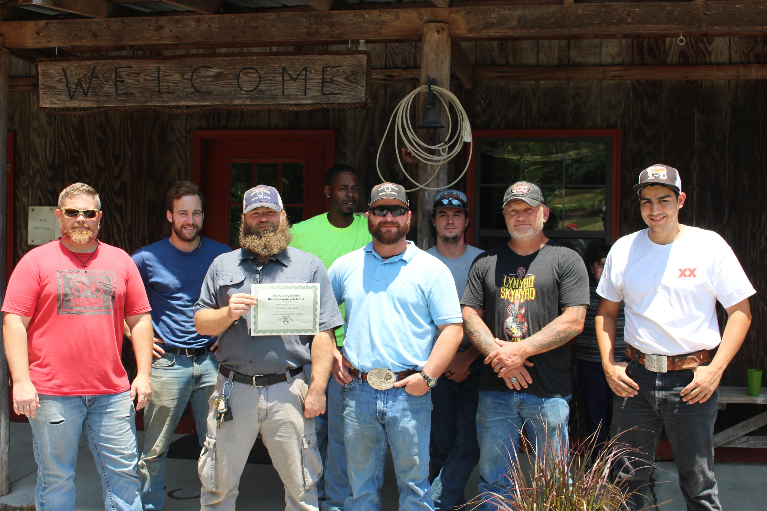 New Casey &amp; Son Horseshoeing School Graduate, Trevor Wilson!