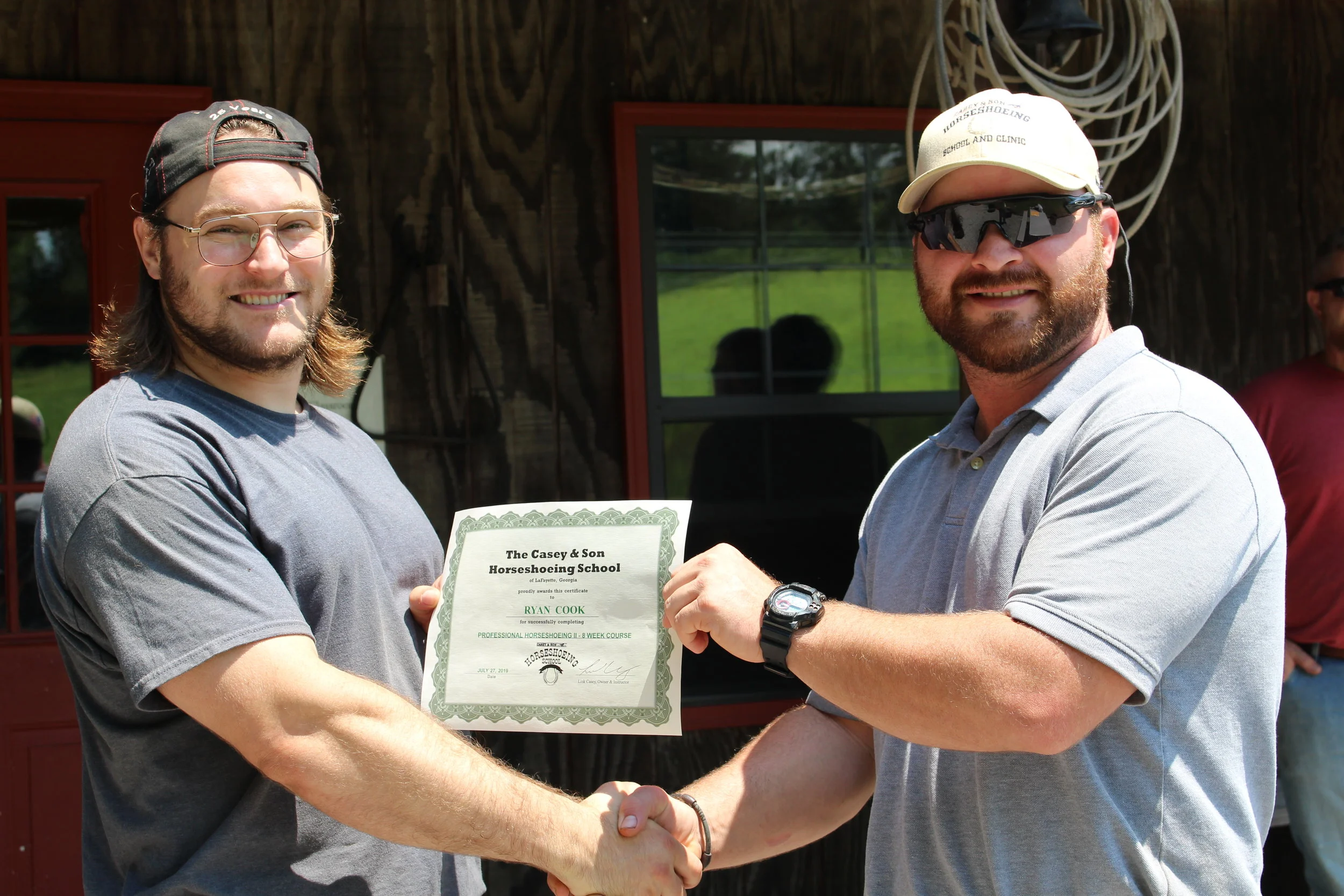 The Cook Brothers Farrier Service of Michigan- Ryan Cook Casey Horseshoeing School Graduate 7/27/19