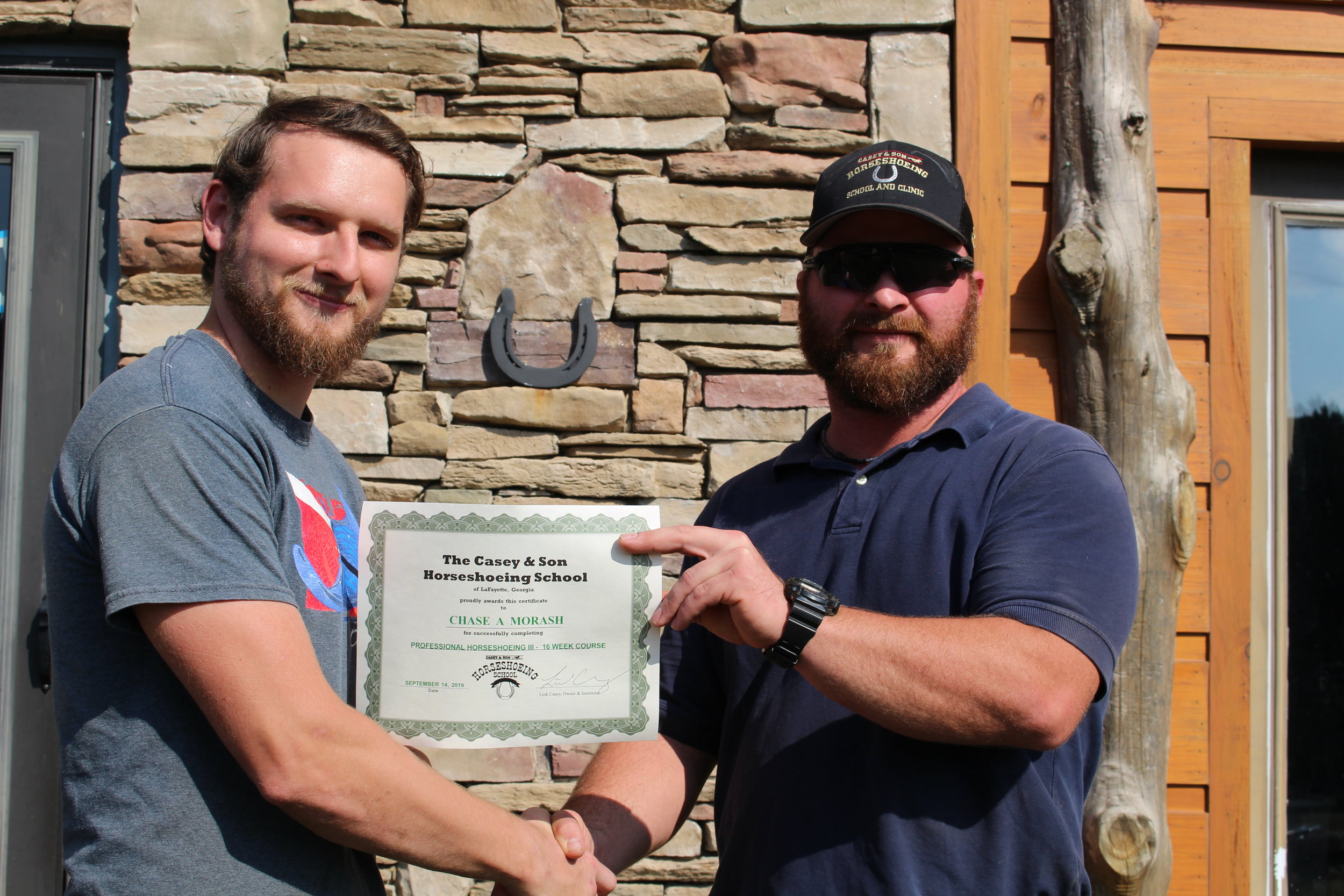 Another Veteran Has Successfully Completed Our HC III Professional Farrier Course! 