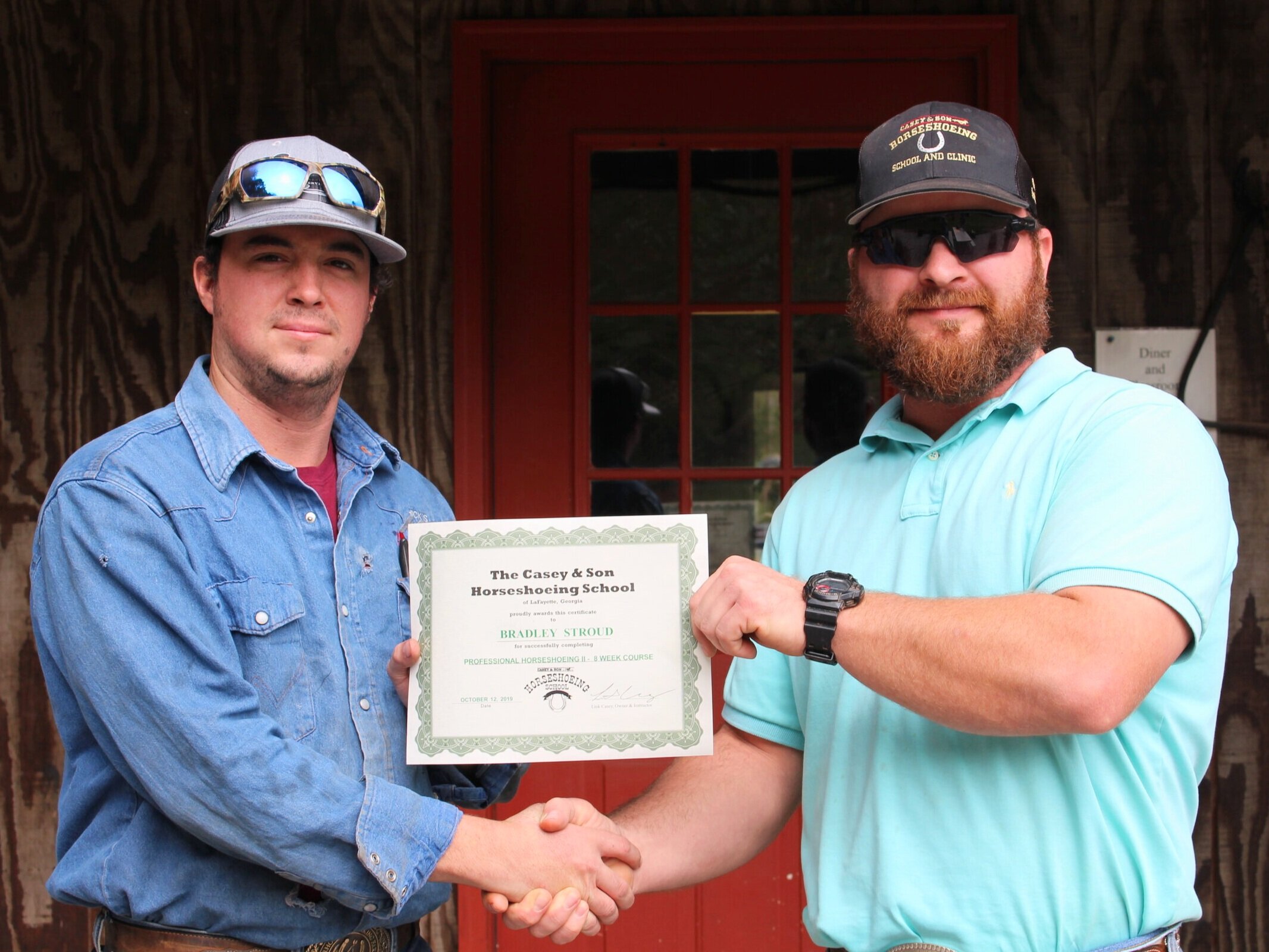 Bradley Stroud (L) Owner & Instructor LInk Casey (R)