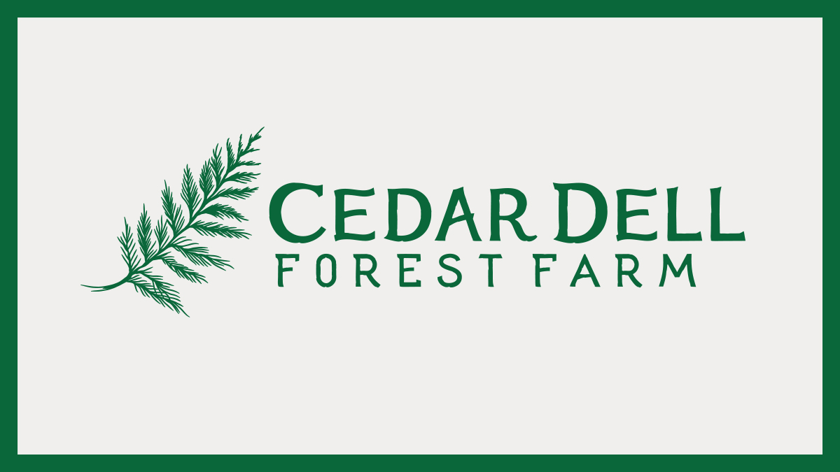 Cedar Dell Forest Farm Logos