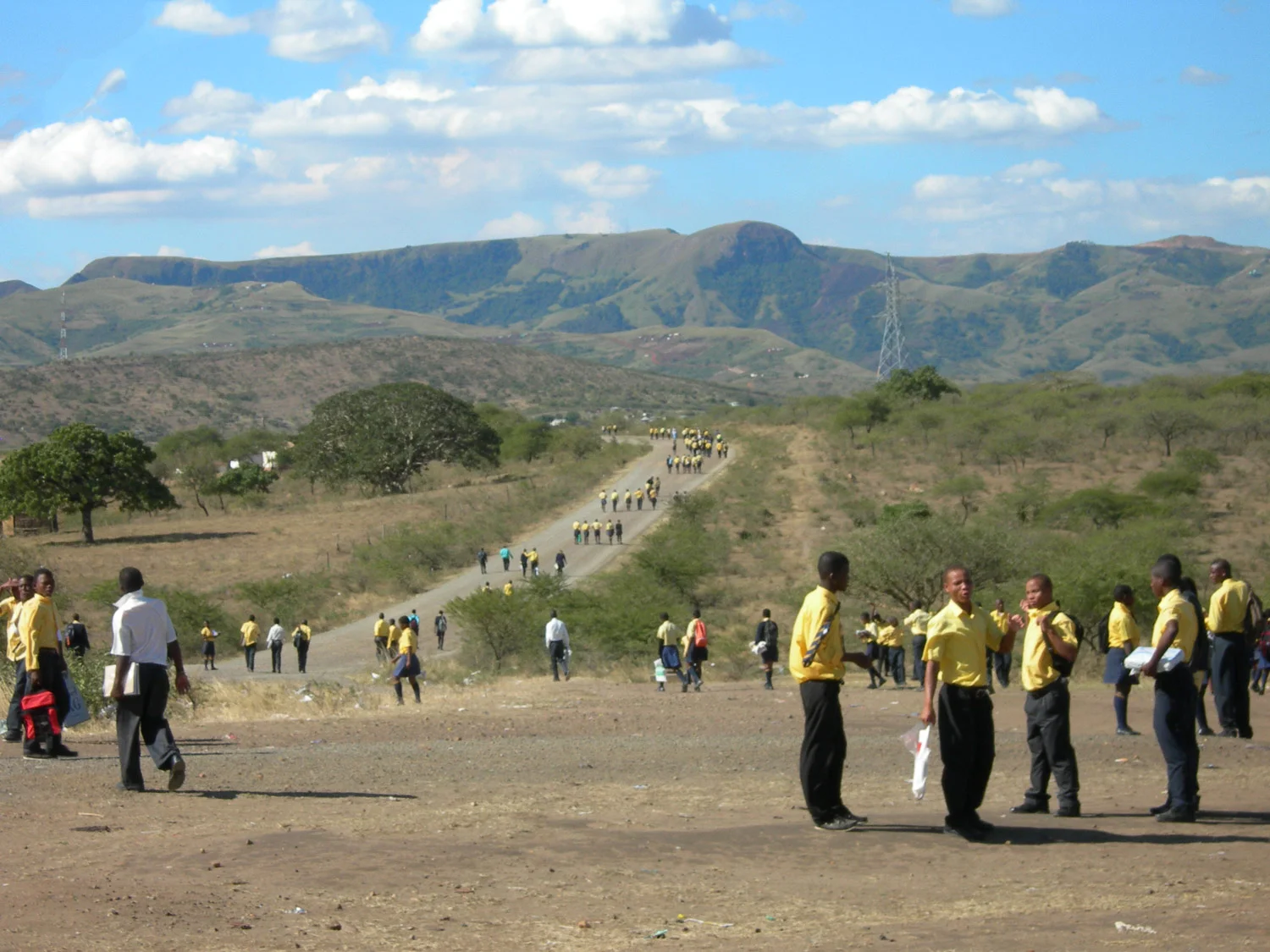 Photo: The road to Mnyakanya High School