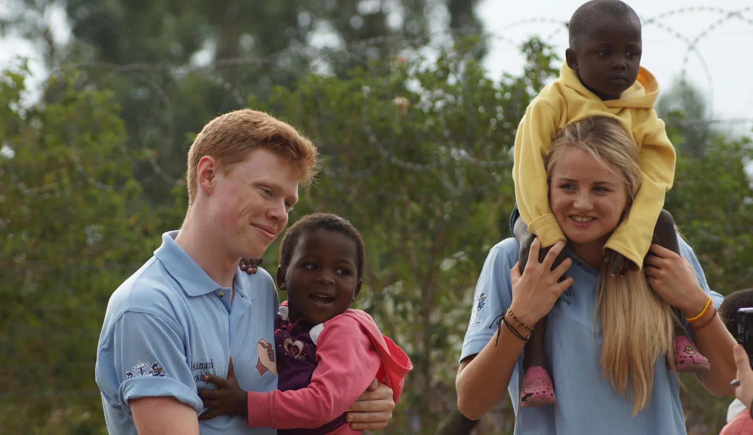 Photo: St. Mary's students visiting the Zulufadder orphanage