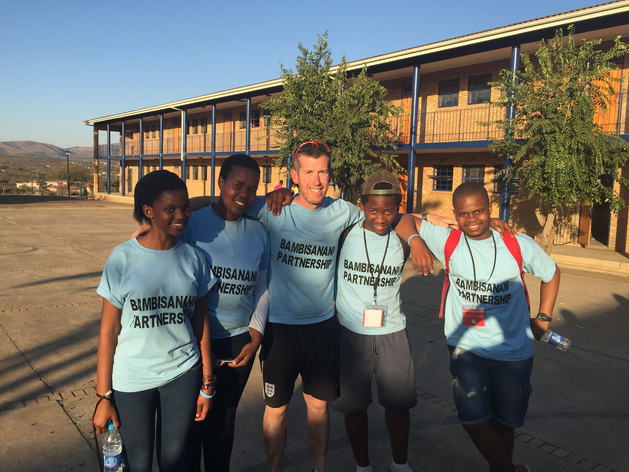 Andy Lockwood at Mnyakanya High School, June 2015