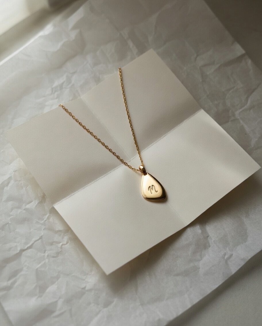 Little Leaf Gold Initial Necklace Ireland.jpeg