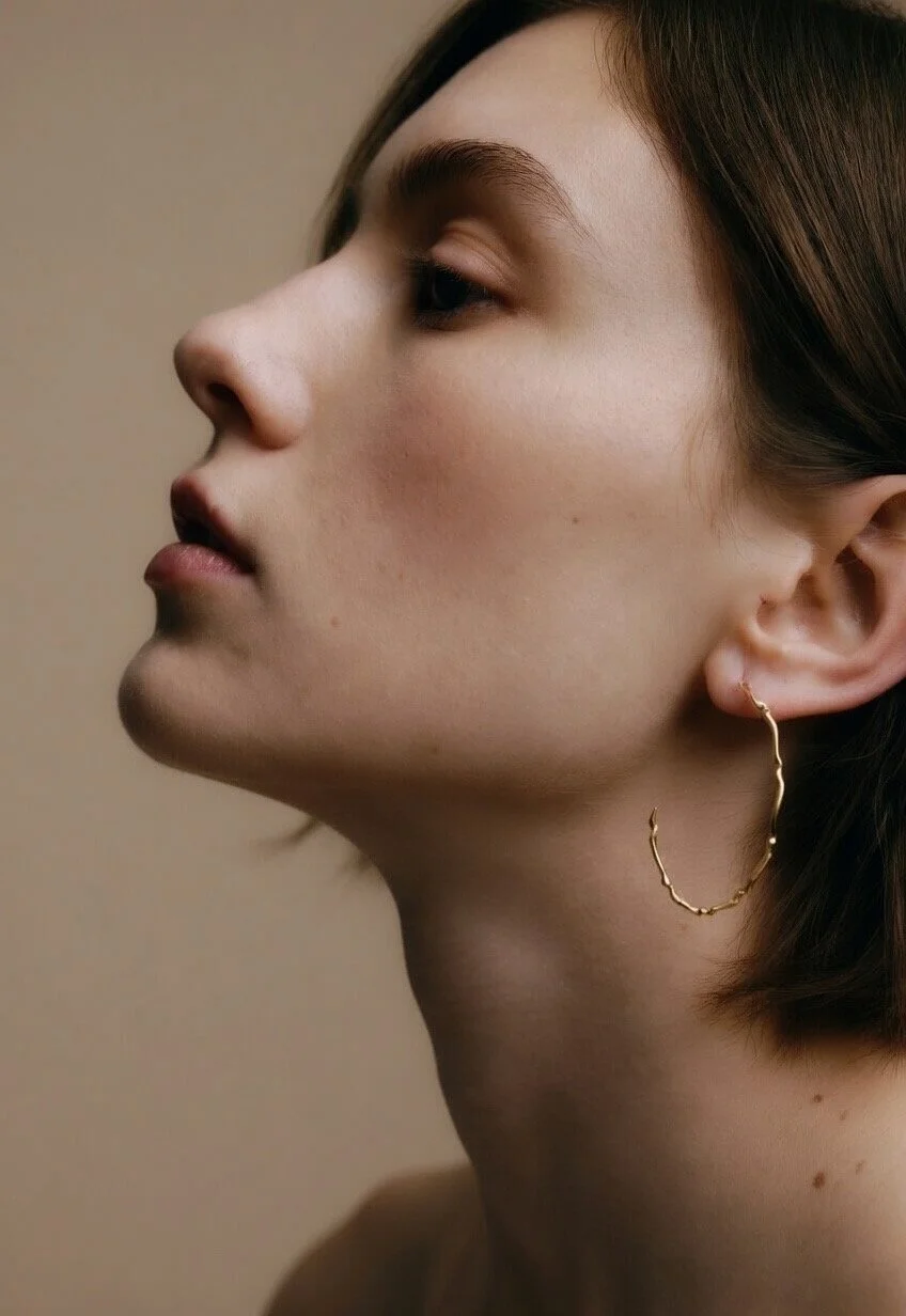 Handmade large gold Hoop Earrings Ireland.jpeg