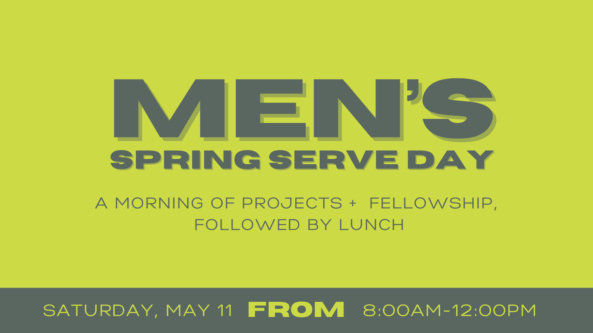 Men's Spring Serve Day