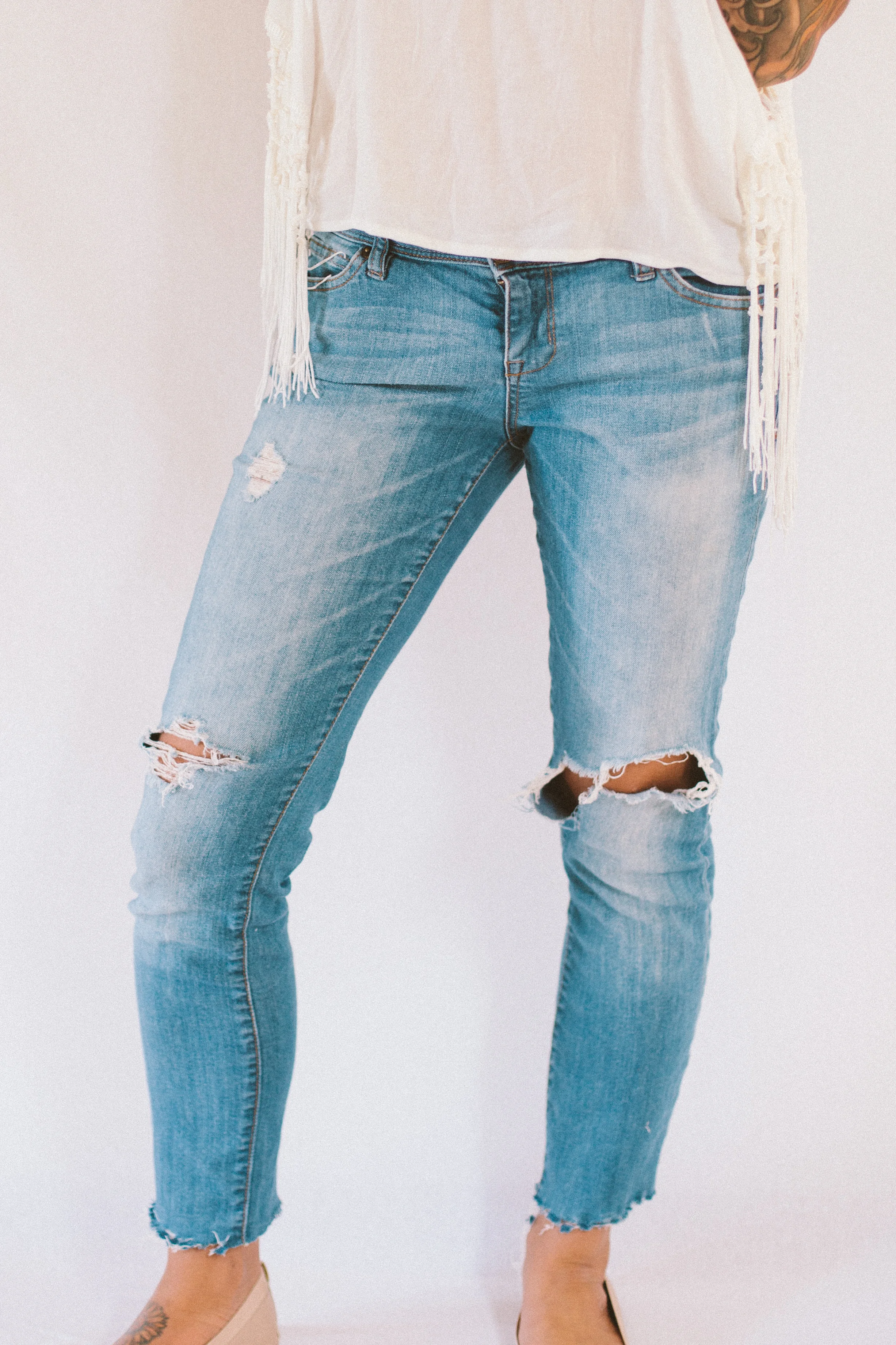 DIY Ankle Cut Off's — STEPH POLLOCK