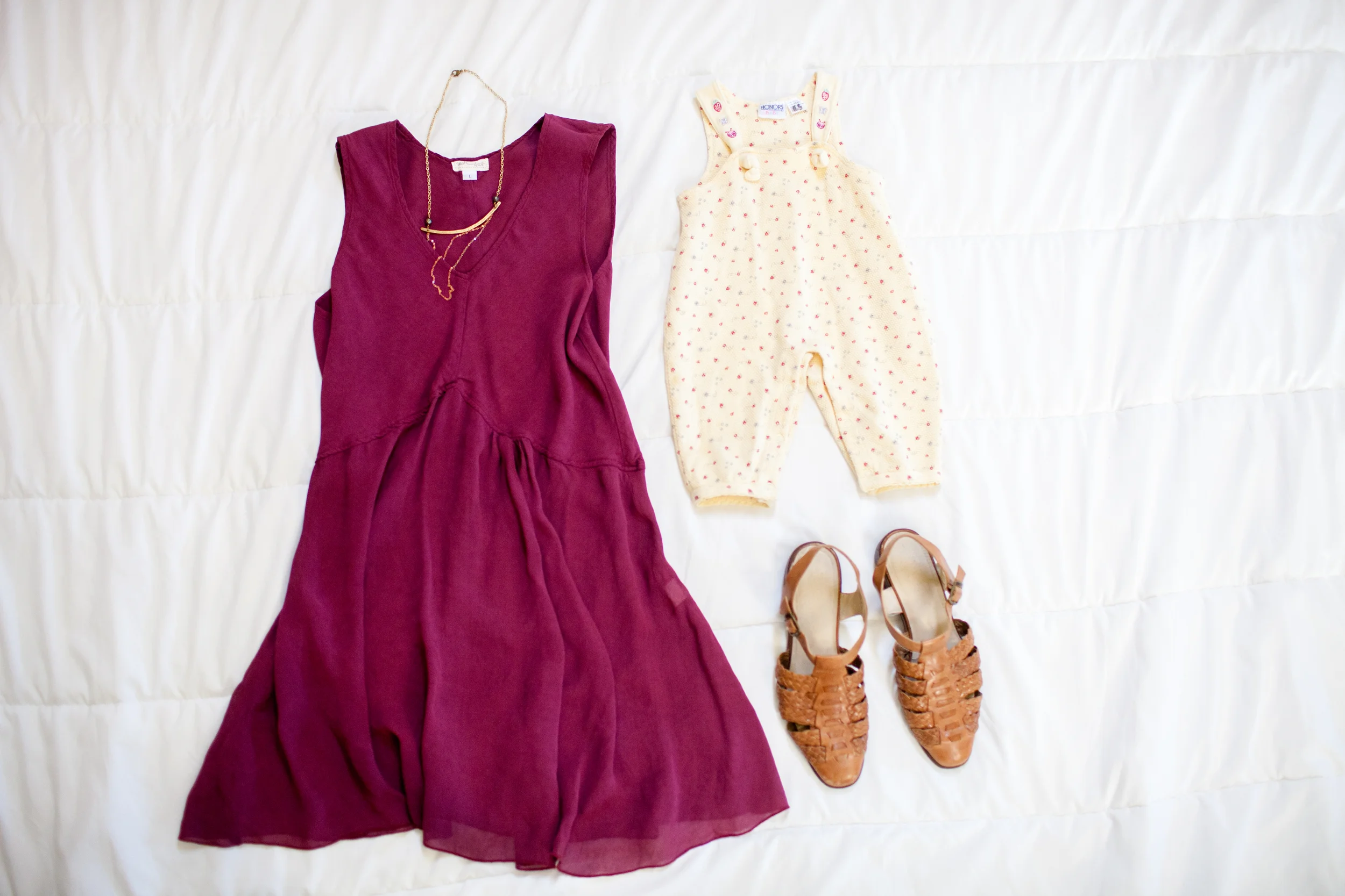  I thrifted this little romper the other day and you better bet I'm spending all my time planning mother and daughter outfits. This one will have to be next fall but hey a girl can dream! (crazy to think in a year from now ill have a 8 month old attached to me!)