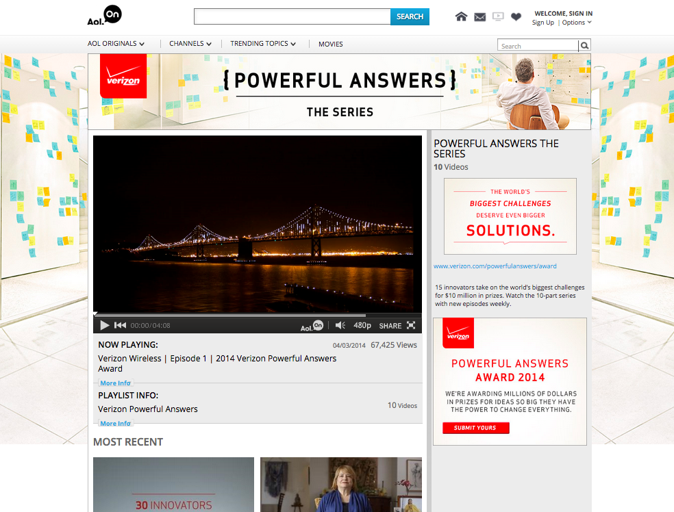 Powerful Answers Award on AOL.png