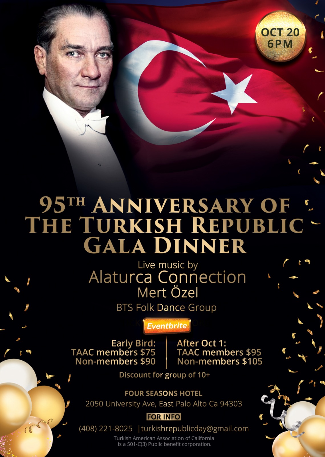 SAVE THE DATE FOR OCTOBER 20th REPUBLIC GALA DINNER