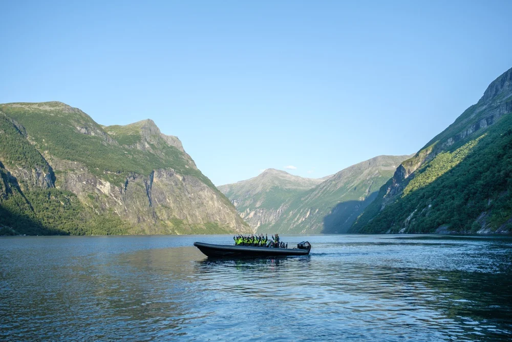 Panoramic views of Geirangerfjord